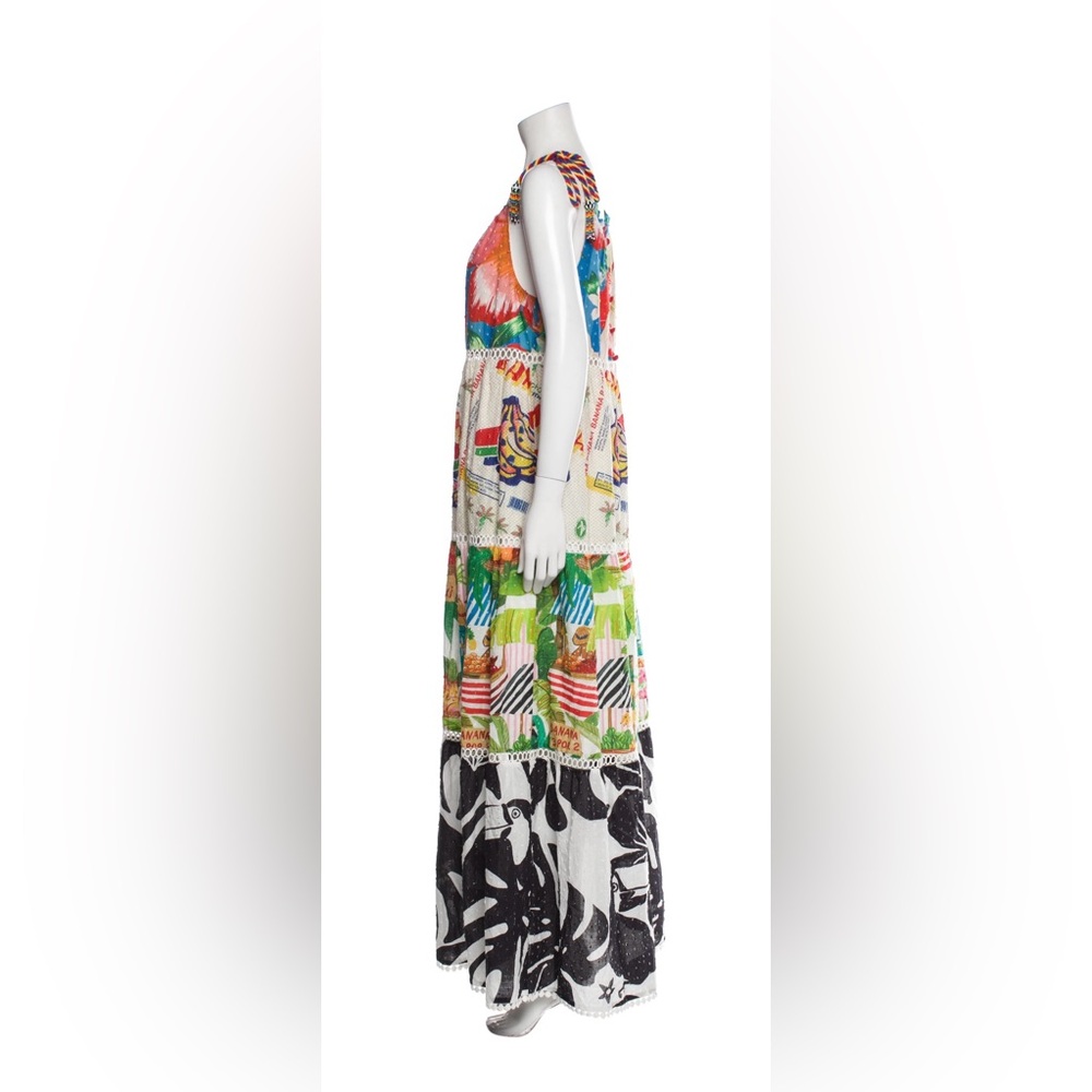 Farm Rio Colorful Tropical Maxi Dress - Size Small - Picture 3 of 5